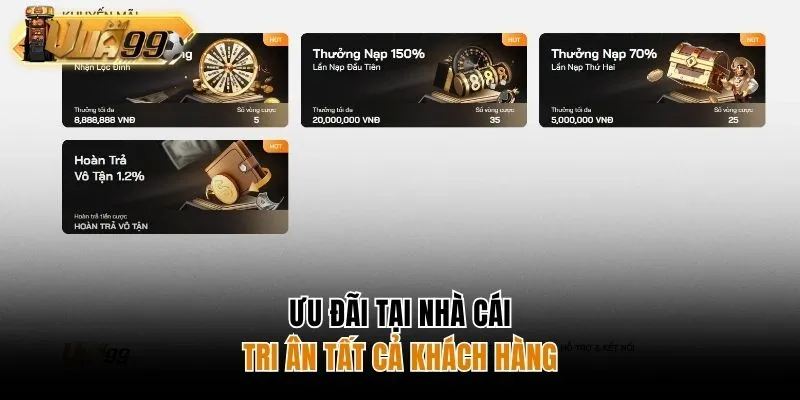 Ưu đãi được nhà cái Vua99 phát hành tri ân hội viên